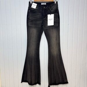 LOVE SOHO Low Rise Flare Black Jeans size 7